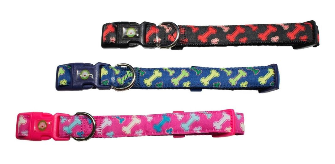 Collar Huesos Perro L Fucsia Mascan-3