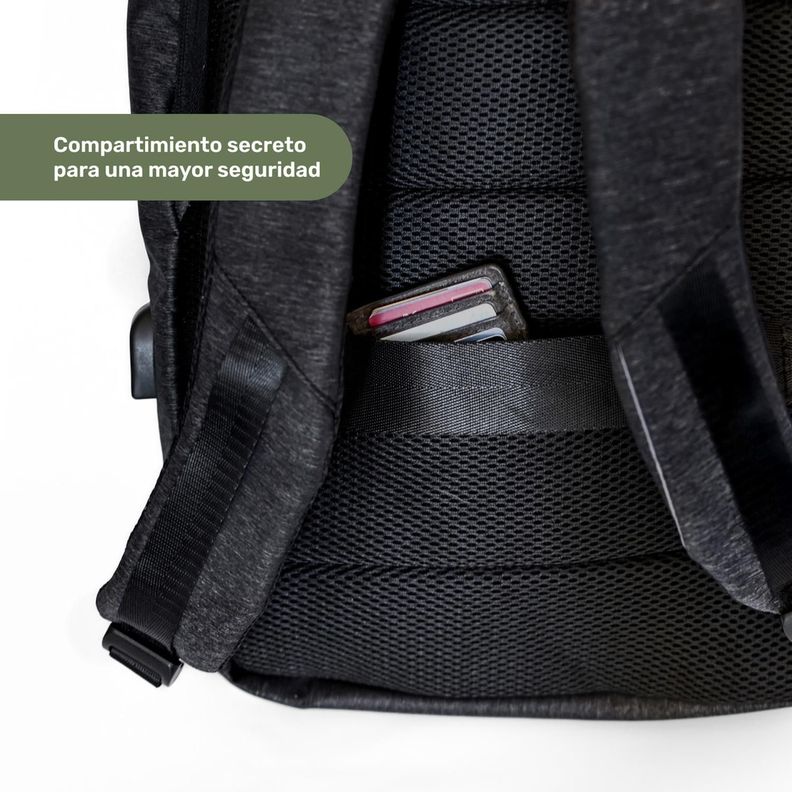 Mochila Antirrobo Lhotse Gris Oscuro MA147-3