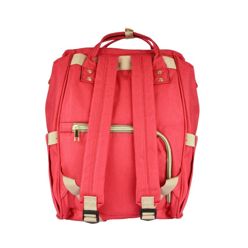 Mochila Maternal Pañalera Bebé Freaky Mommy Roja-5