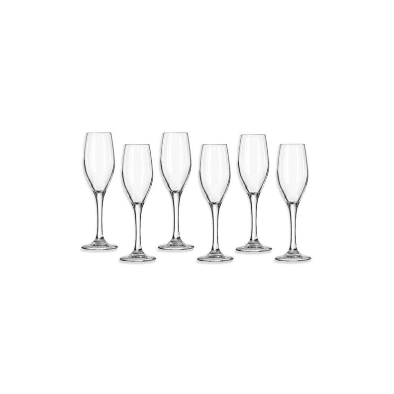 Set 6 Copas Espumante Flauta Vidrio 170ml Libbey-1