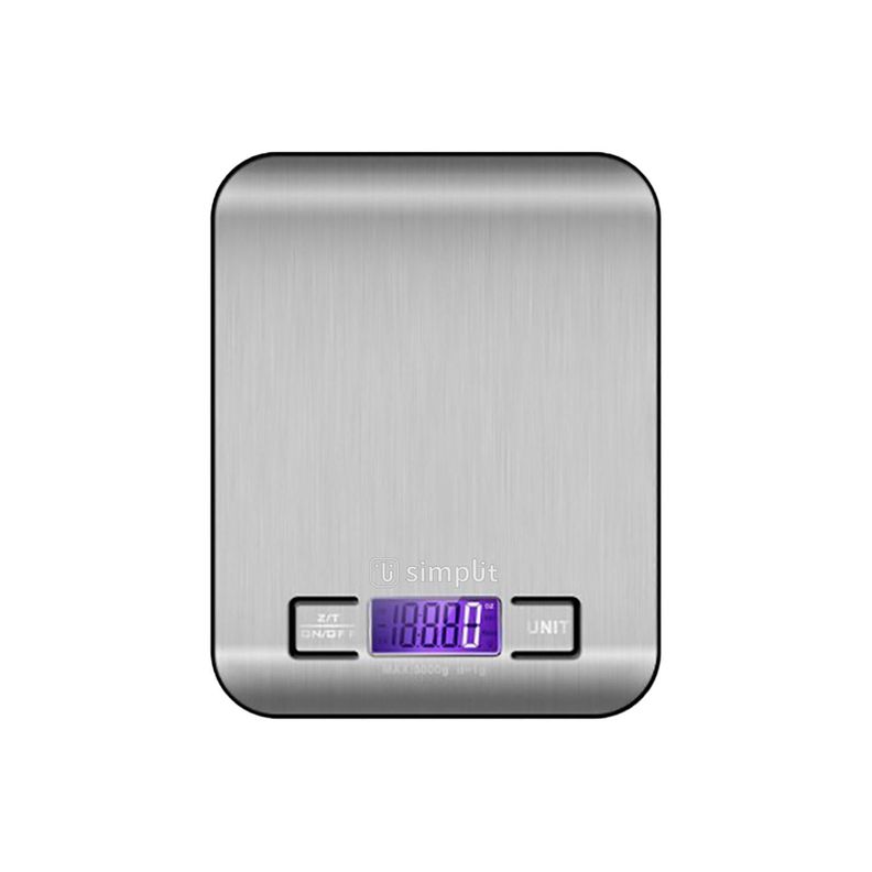 Balanza Pesa Digital Para Cocina Simplit Gris
