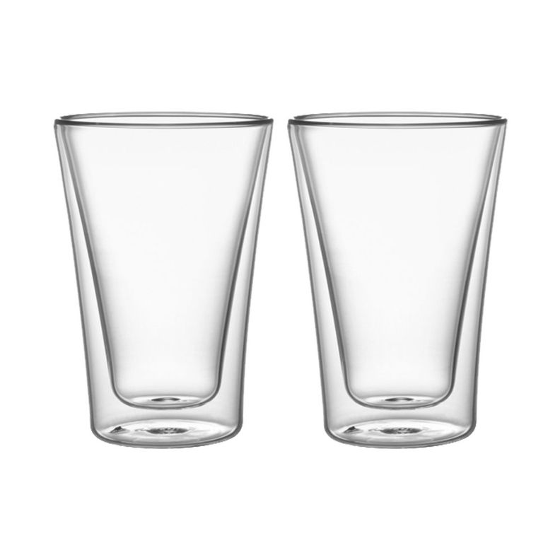 Set 2 Vasos Vidrio Doble Pared 400 ml Simplit-0