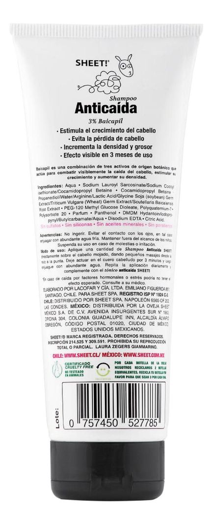 Shampoo Crecimiento Pelo Y Anticaída 3% Baicapil Sheet-1