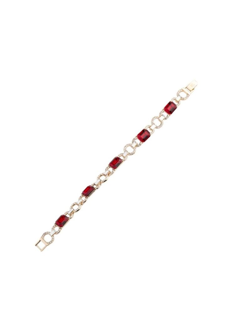 Pulsera Lauren Ralph Lauren Dorado Rojo 14B00467-0