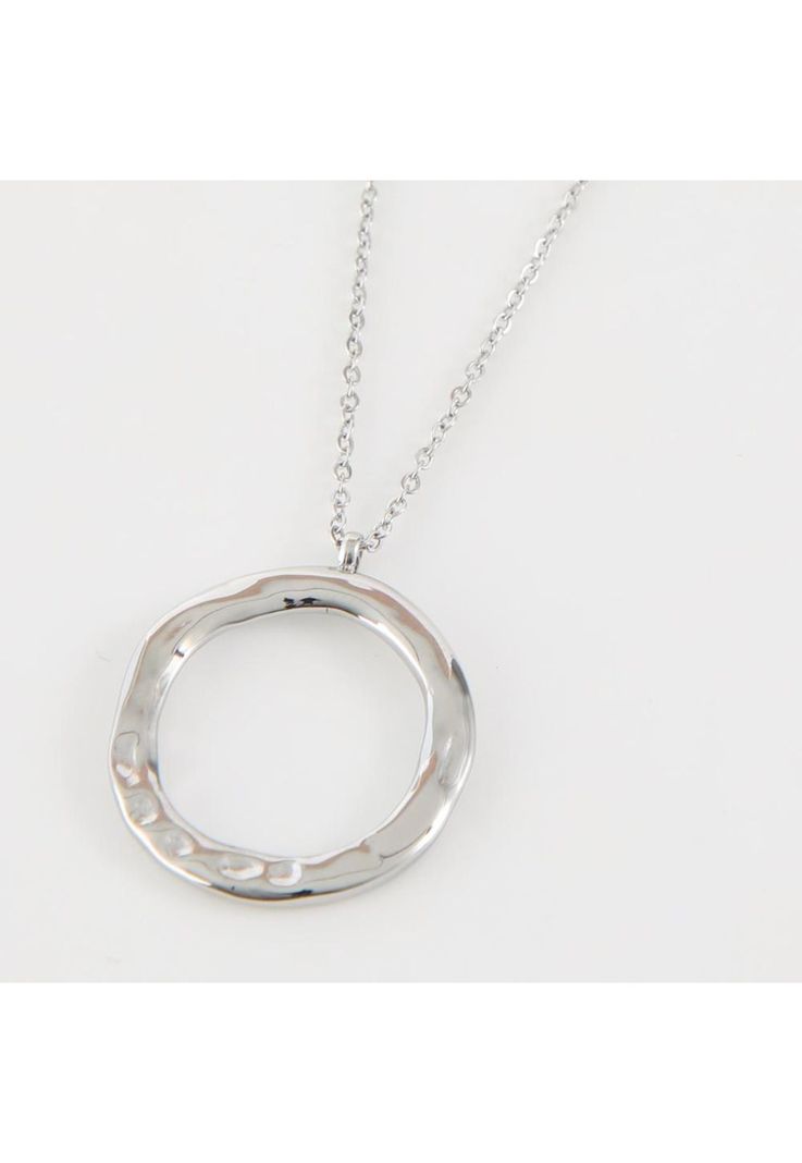 Collar Doble 19V69 Italia Plateado Mujer-3