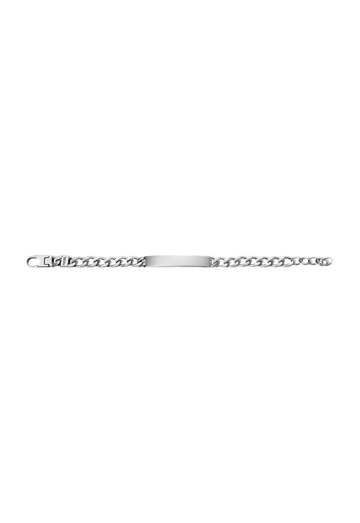 Pulsera Fossil  JF04164040 Plateado Hombre-1