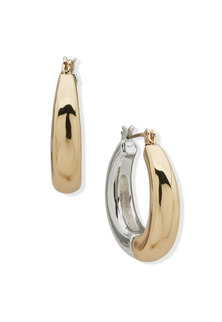 Aros Anne Klein 01G01198 Bicolor Dorado