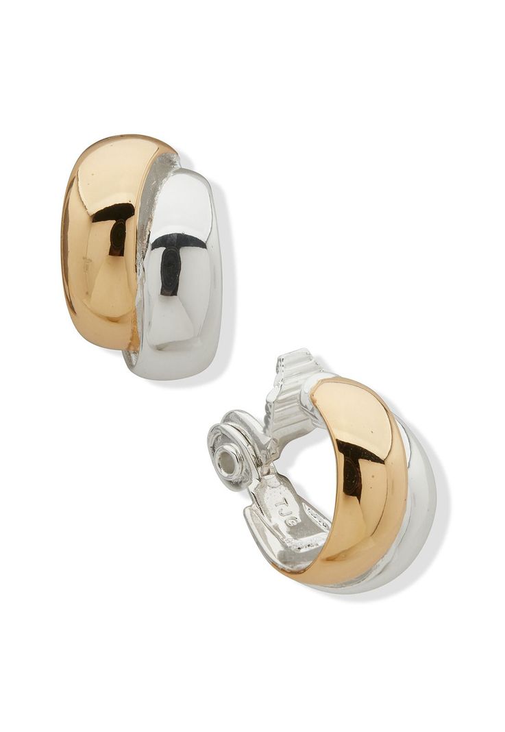 Aros Anne Klein 01C00421 Bicolor Dorado