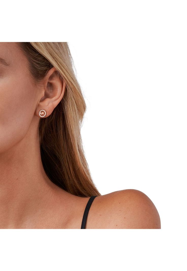 Aros Michael Kors Oro Rosa Mujer-2