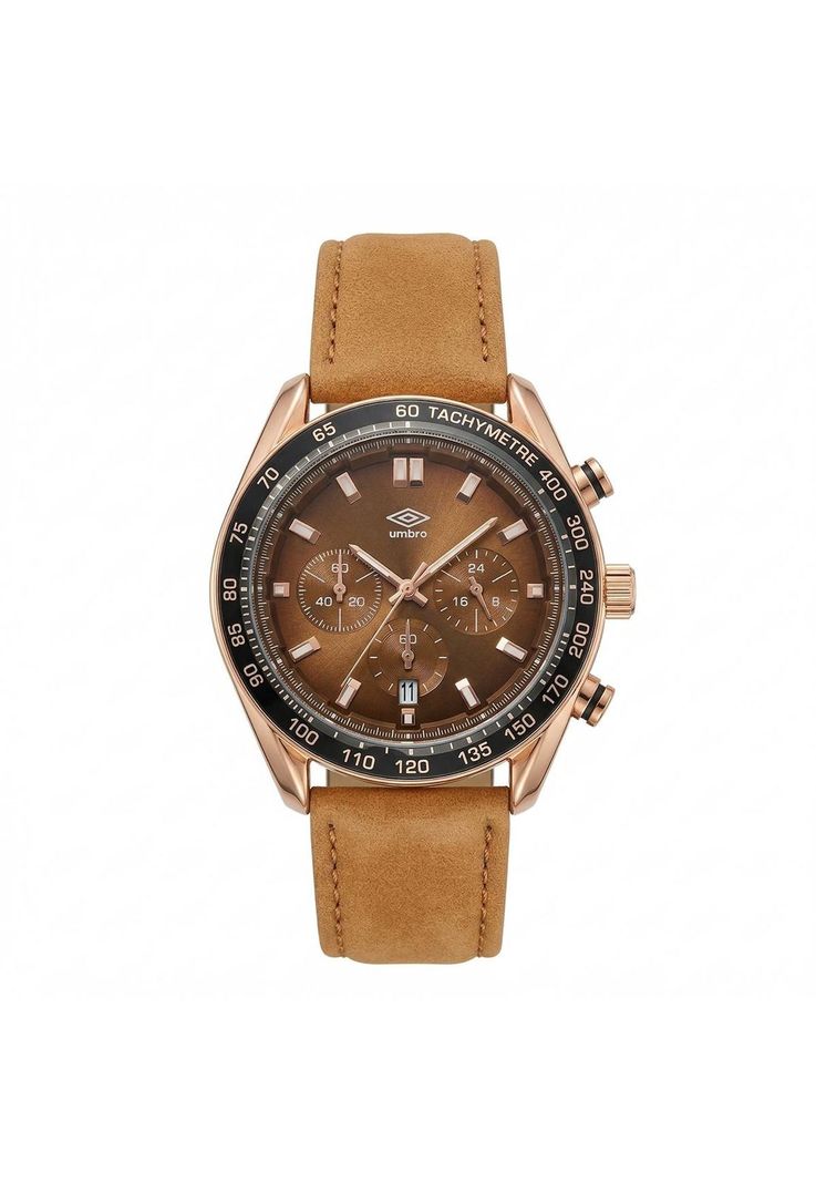 Reloj Análogo Hombre Umbro Plus Café UMBP-1500-114