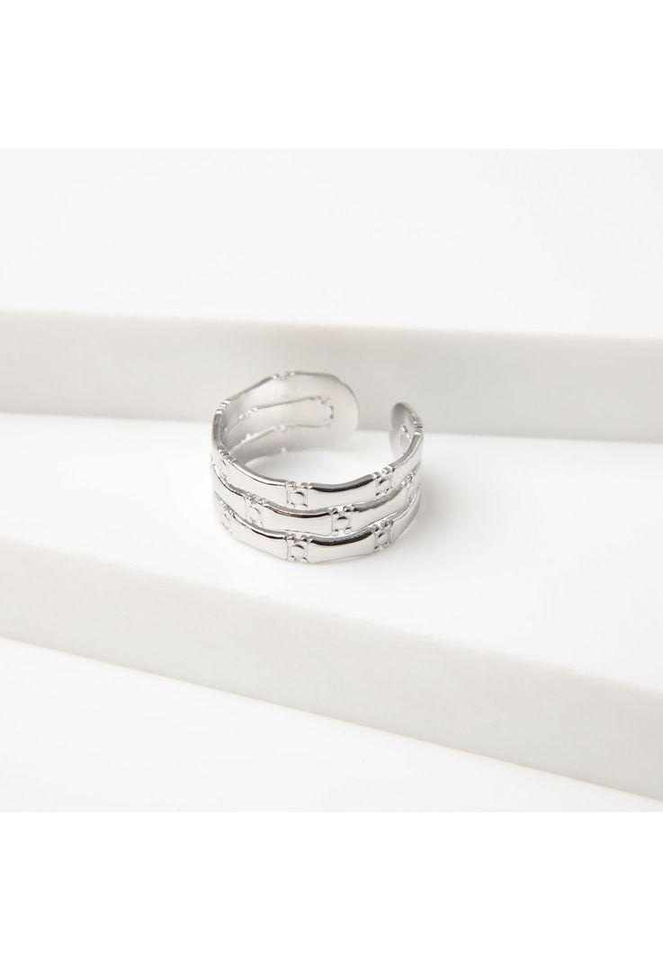 Anillo 19v69 Plateado Mujer STR200