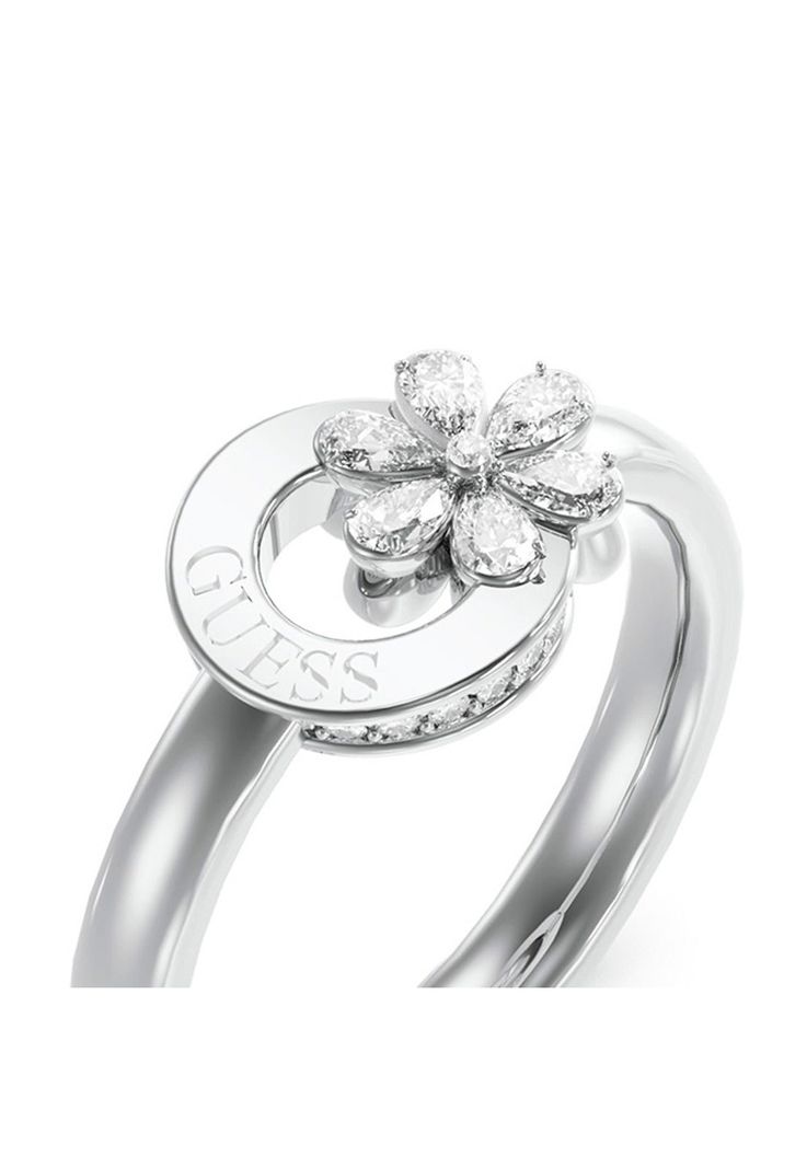 Anillo Guess JUBR05109JWRH54 Plateado-1