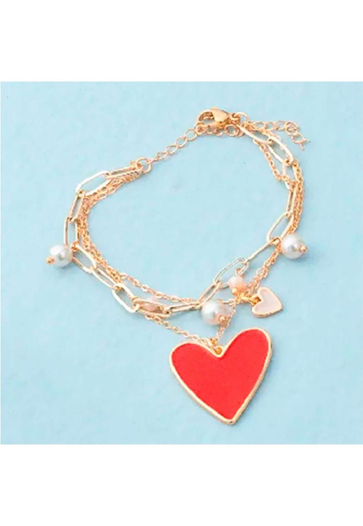 Pulsera Doble  19v69 Dorado Mujer STB039-0
