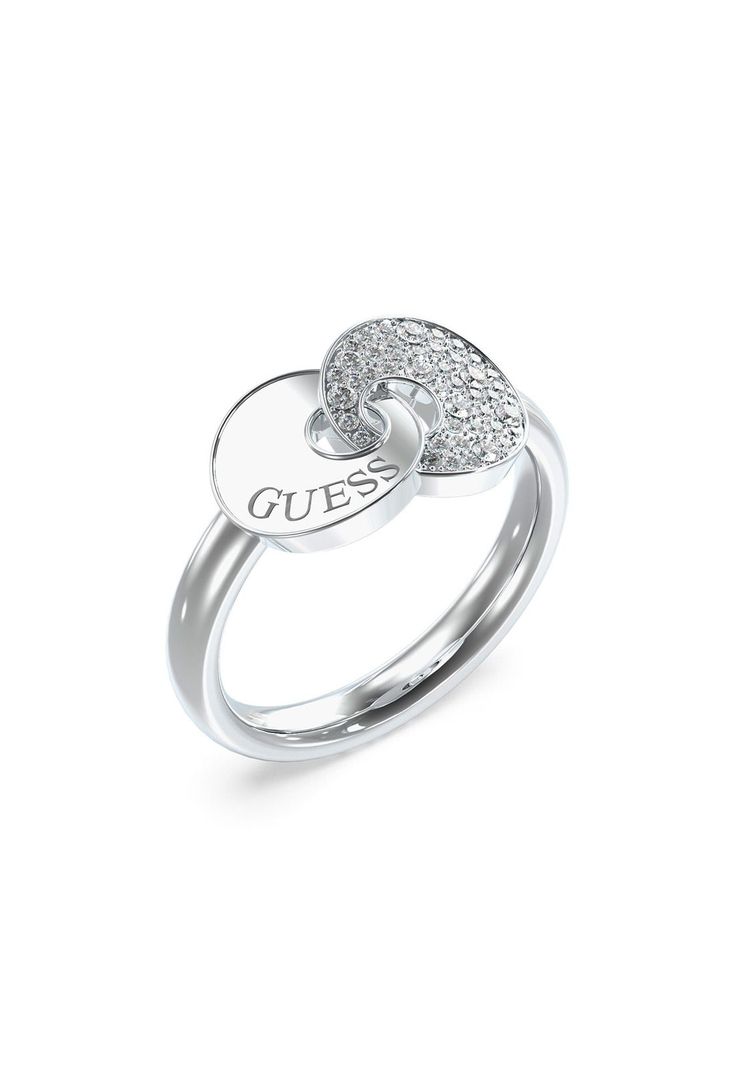 Anillo Guess JUBR05222JWRH54 Plateado-0