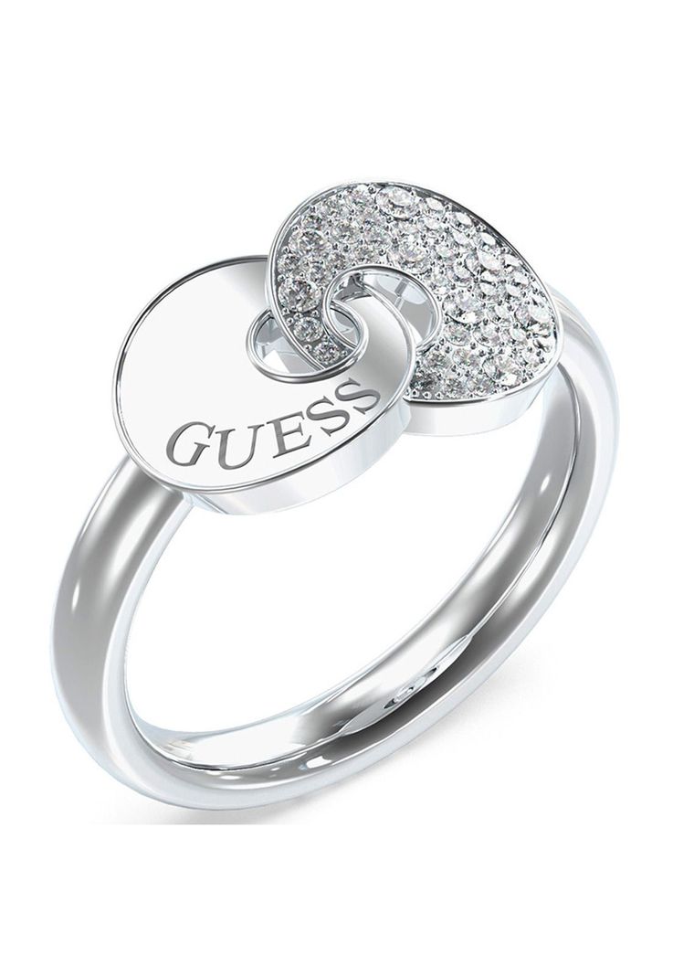 Anillo Guess JUBR05222JWRH54 Plateado-1