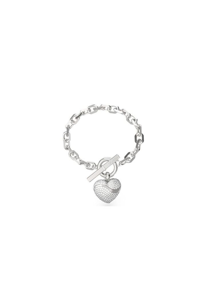 Pulsera Guess Plateada JUBB04496JWRHS