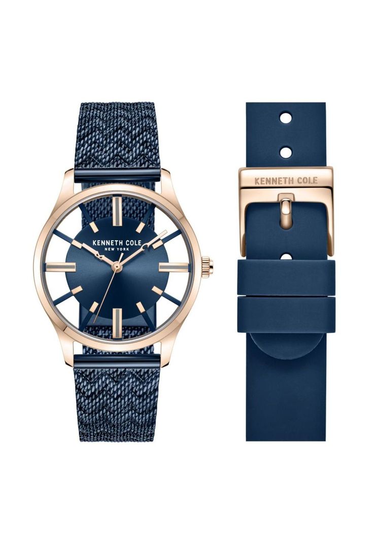 Reloj Kenneth Cole KCWLG2236903 Azul Mujer-0