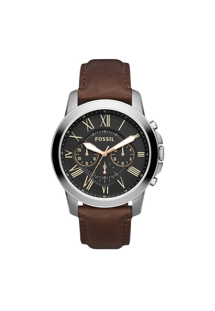 Reloj Fossil FS4813 Café Hombre-0