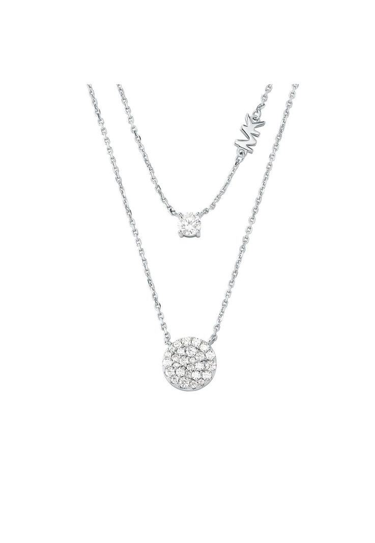 Collar Doble Michael Kors Plateado Mujer-0