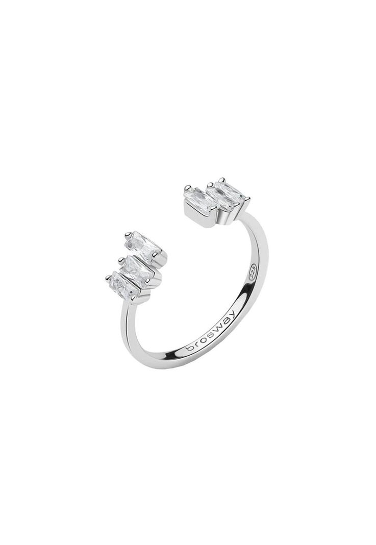 Anillo Brosway FIW17B Cristal Mujer Transparente