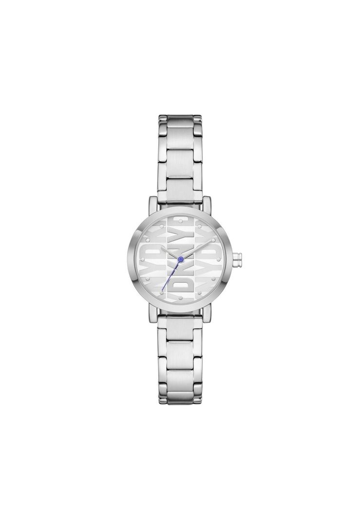Reloj Plateado Donna Karan New York Mujer-0
