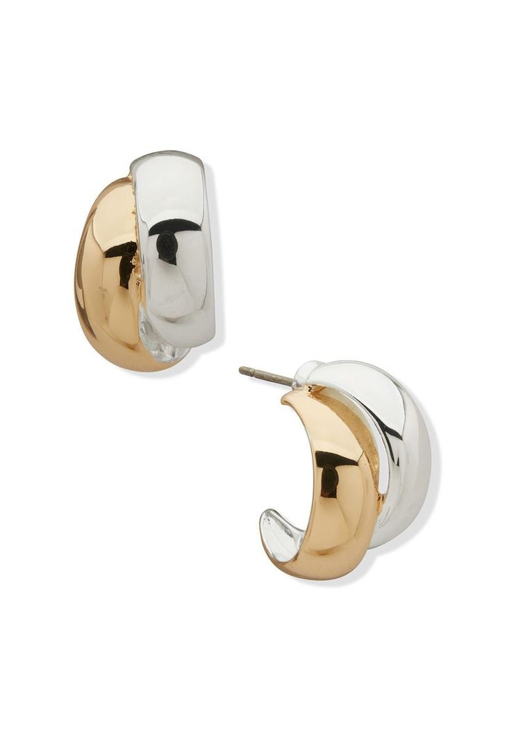 Aros Anne Klein 01G01221 Bicolor Dorado