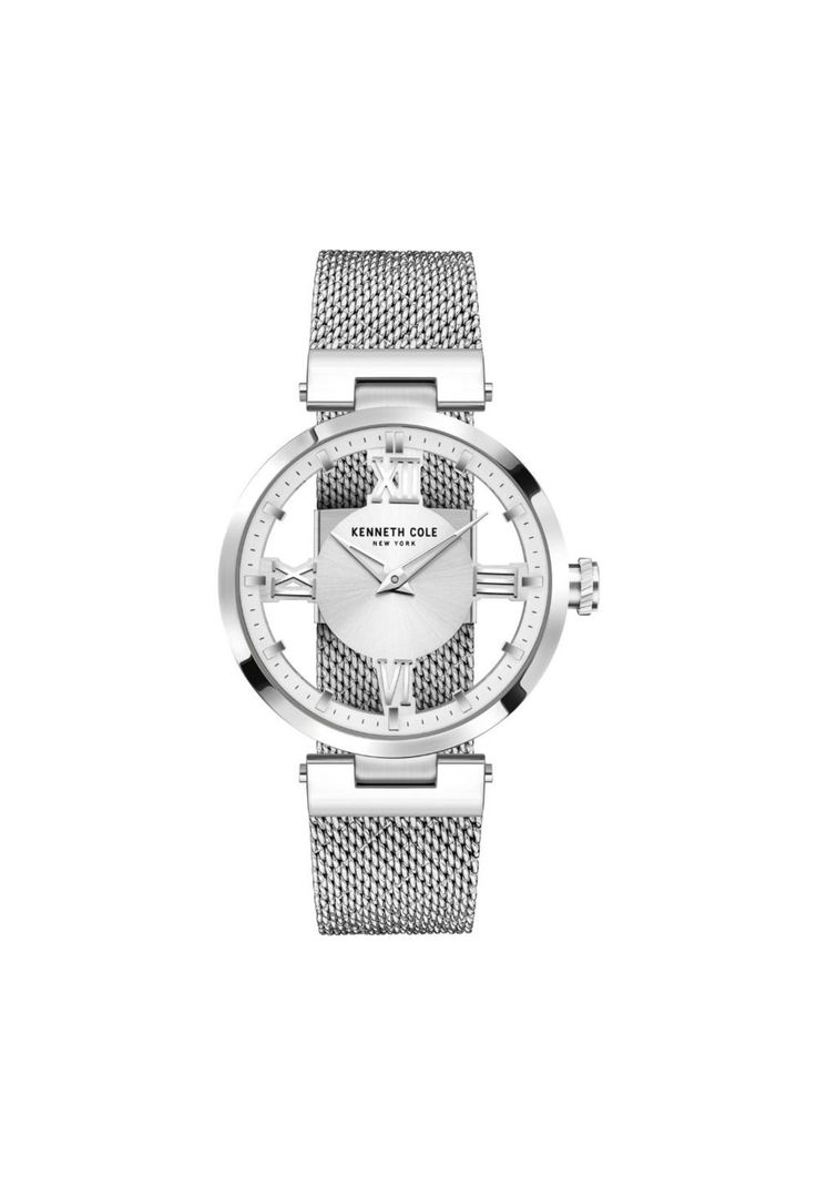 Reloj Kenneth Cole 10008030B Plateado Mujer-0