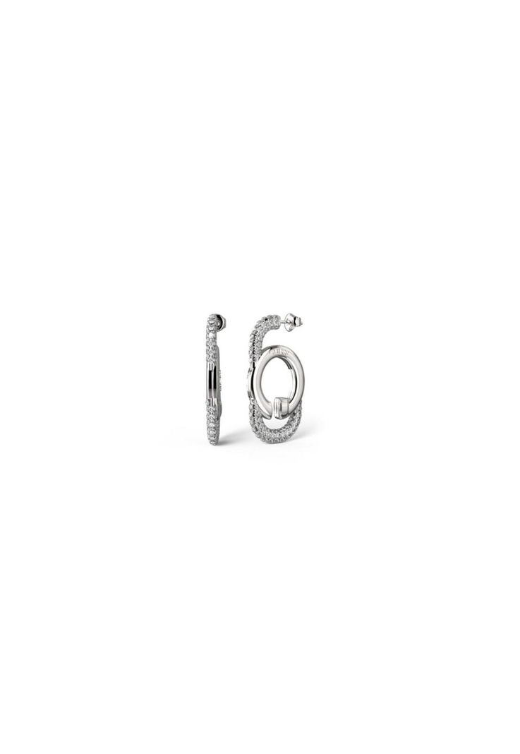 Aros Guess Plateados JUBE04516JWRHT-U-0