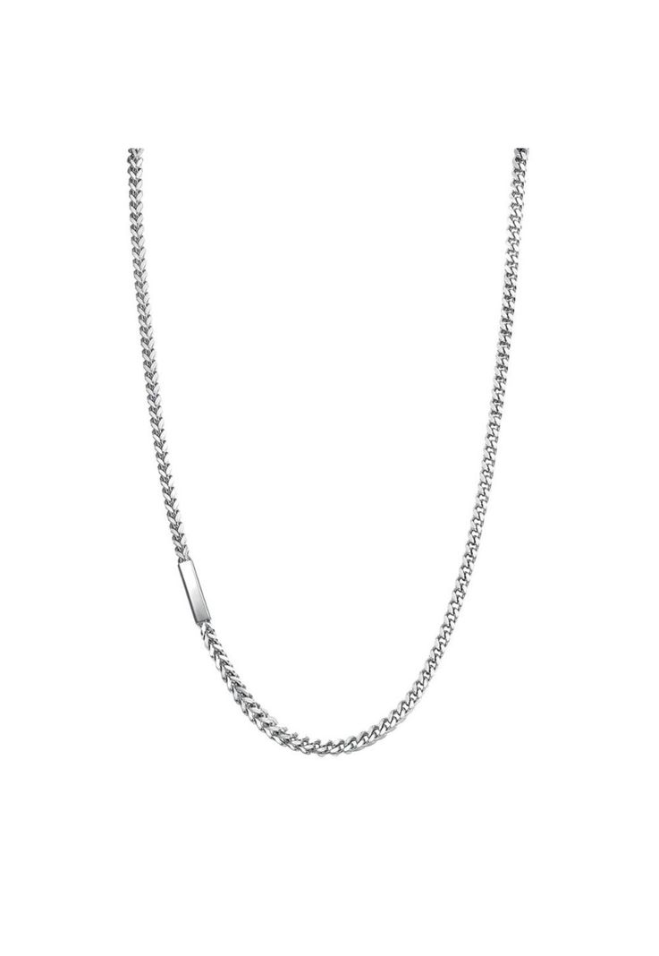 Collar Brosway Plateado Hombre BIK07-0