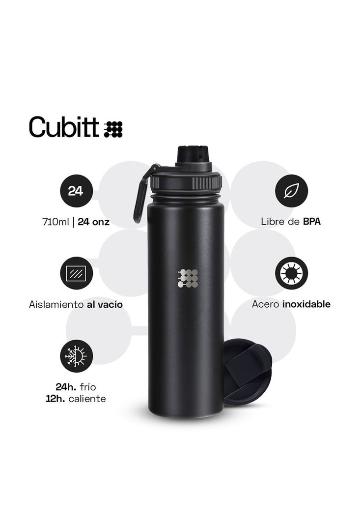 Termo Cubitt CTHB24-1 Unisex Negro-1
