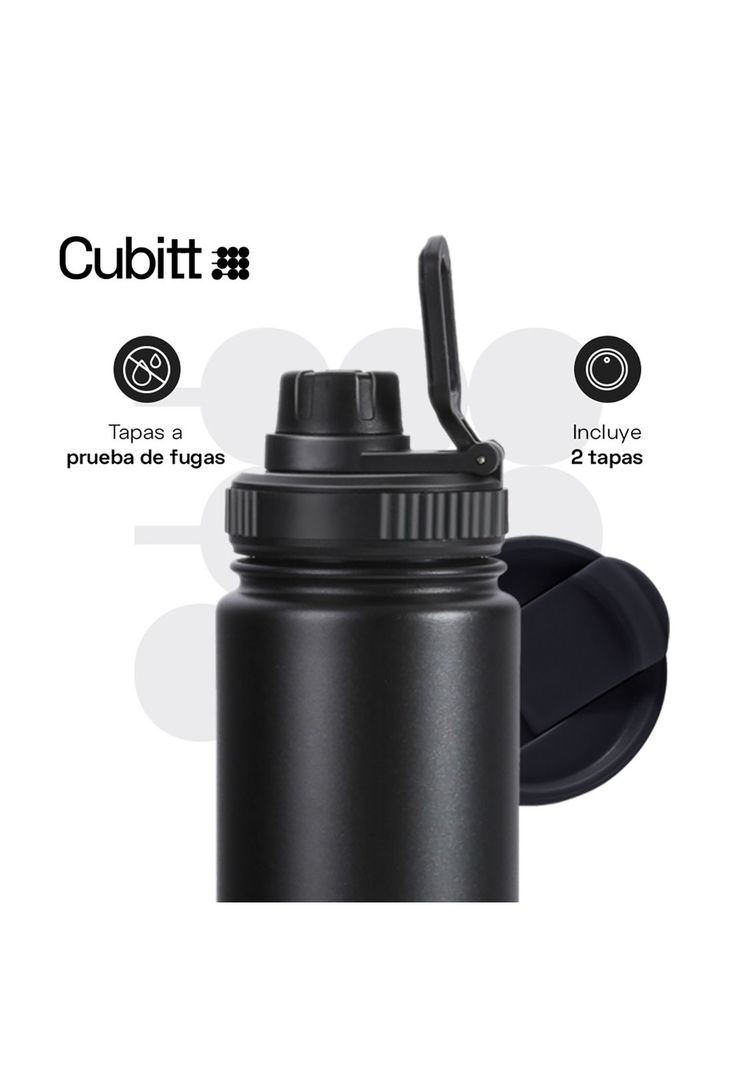 Termo Cubitt CTHB24-1 Unisex Negro-2