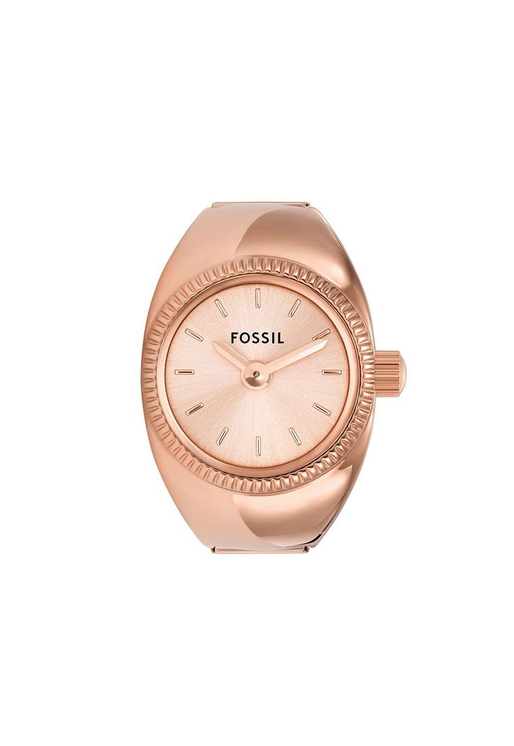 Reloj-Anillo Fossil ES5247 Oro Rosa Mujer-2