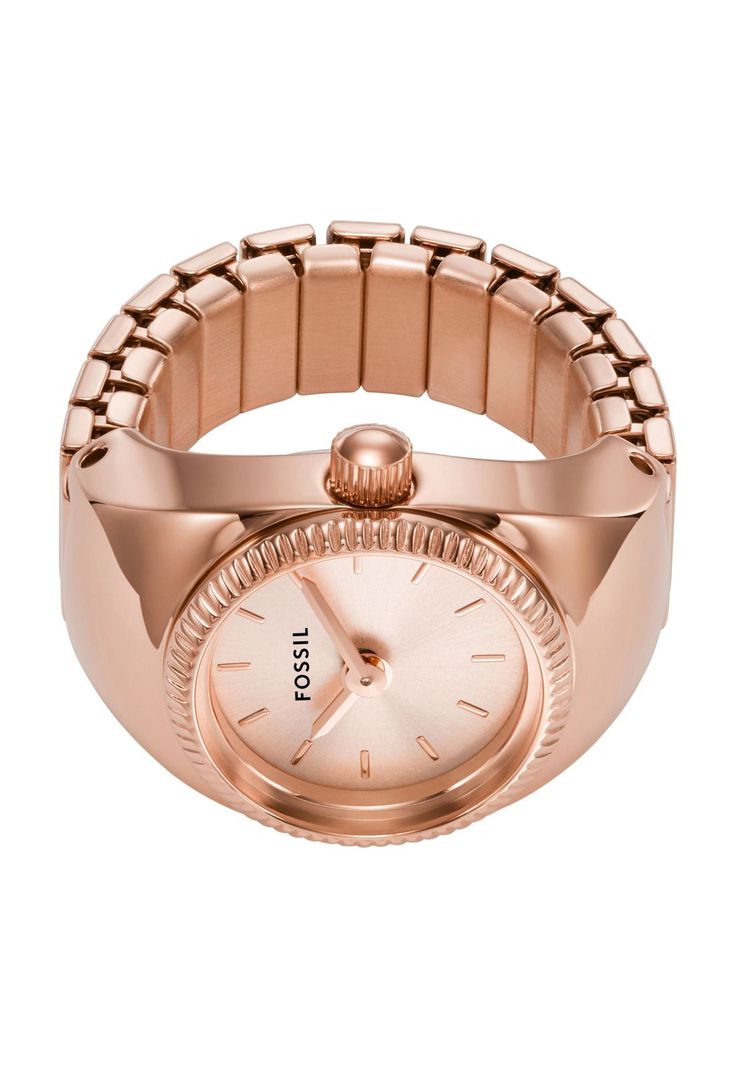 Reloj-Anillo Fossil ES5247 Oro Rosa Mujer-3