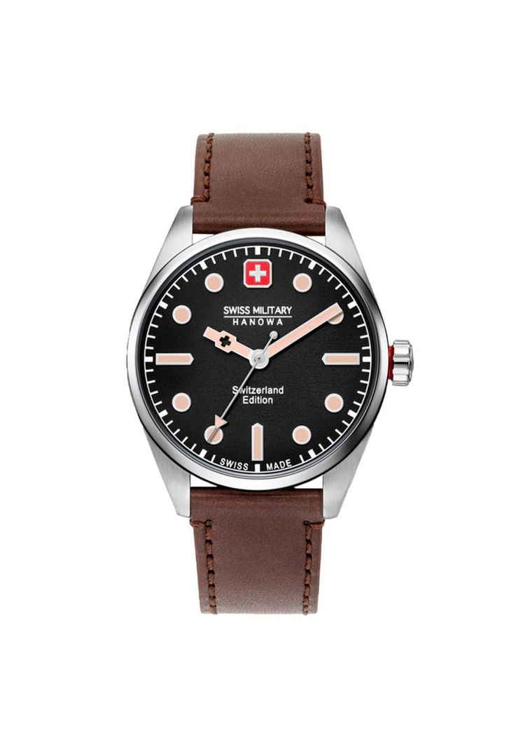 Reloj Swiss Military Hanowa 06-4345.04.007.05 Café Hombre-0