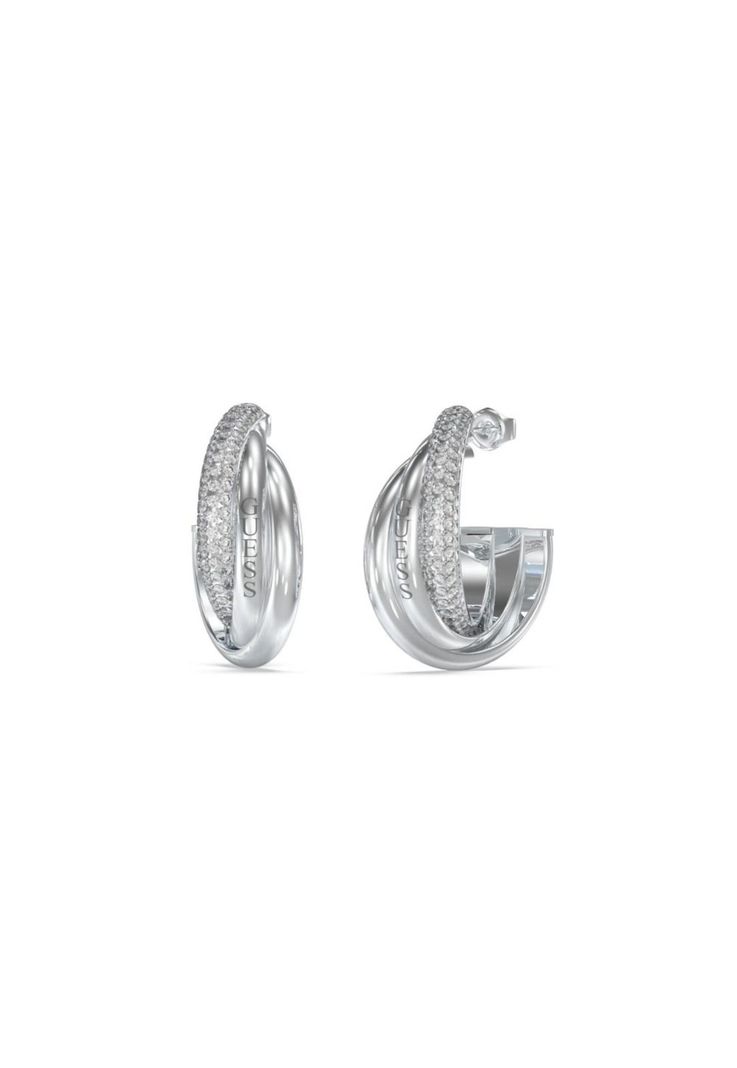 Aros Guess Plateados JUBE04064JWRHT-U-0