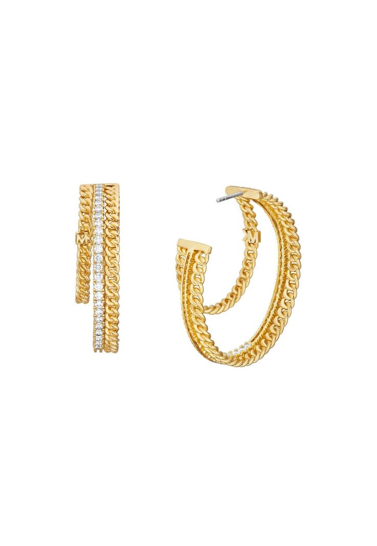 Argollas Michael Kors Dorado Mujer-1