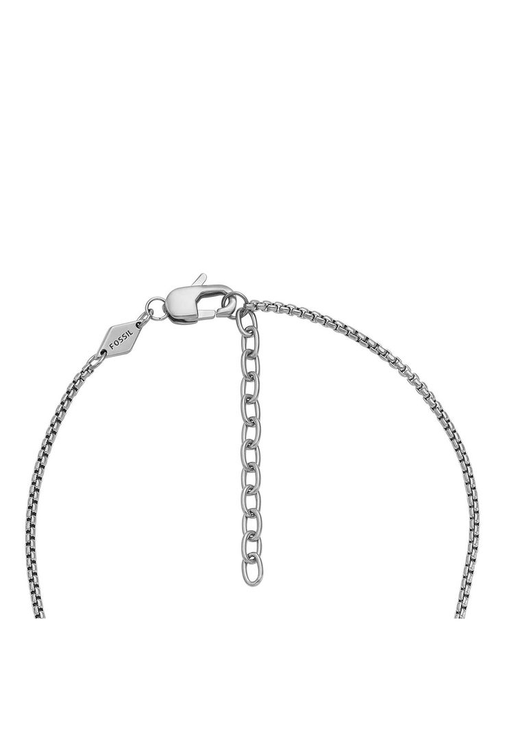 Collar Fossil  JF04401040 Plateado Hombre-3