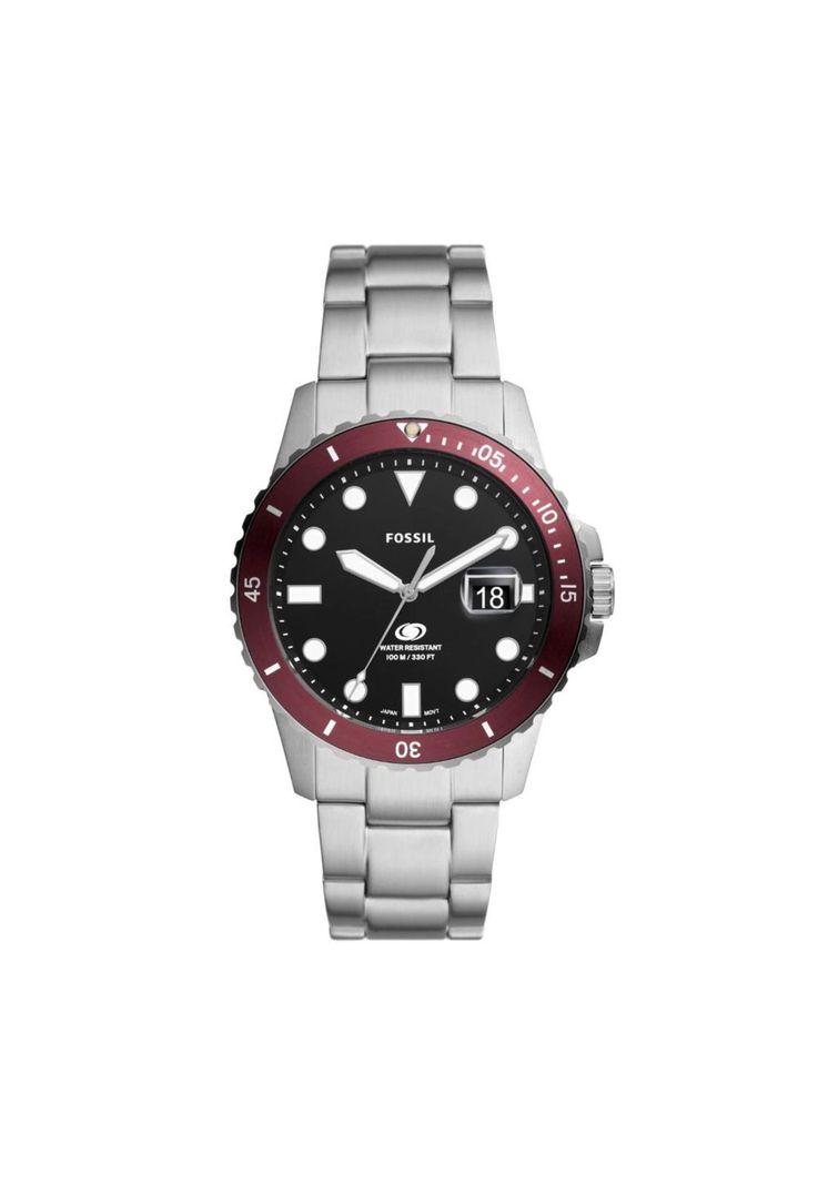 Reloj Plateado Fossil Hombre FS6013 Plata