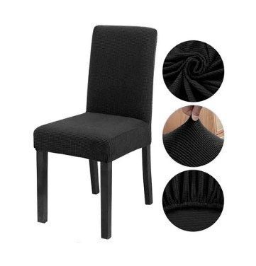 Funda Para Silla Cuadrille Elastizada Negro -0