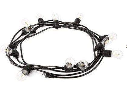 Guirnalda luces led con panel solar-0