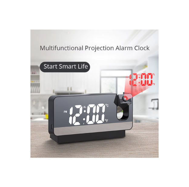 Reloj Digital Con Proyector LED-1