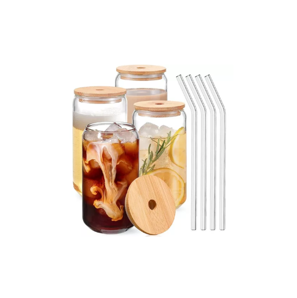 VASO DE VIDRIO CON TAPA DE BAMBÚ-0