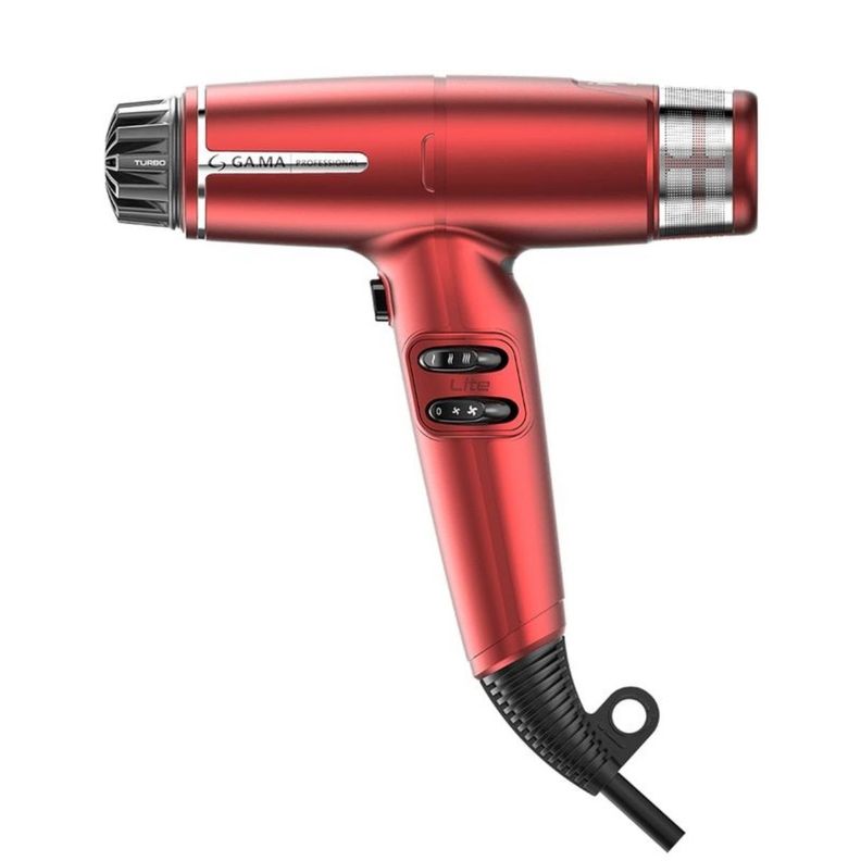 Secador De Pelo Gama IQ Lite Ultra Liviano Profesional Rojo-0