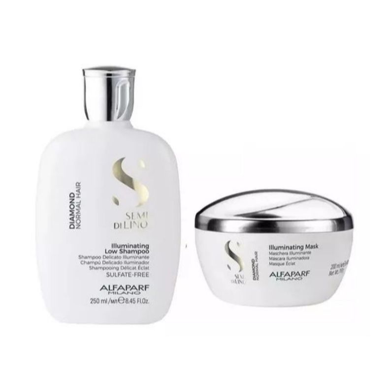 Set Shampoo Y Mascara Illuminating Semi Di Lino Alfaparf