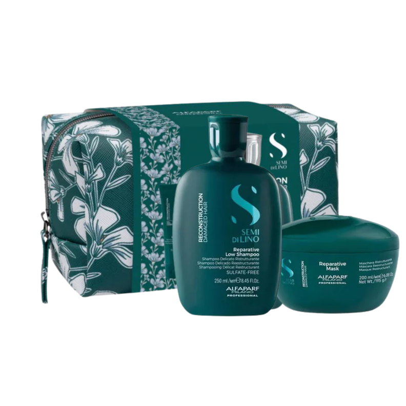 Set Estuche Shampoo 250ml + Mascara 200ml Reparative Alfaparf-0