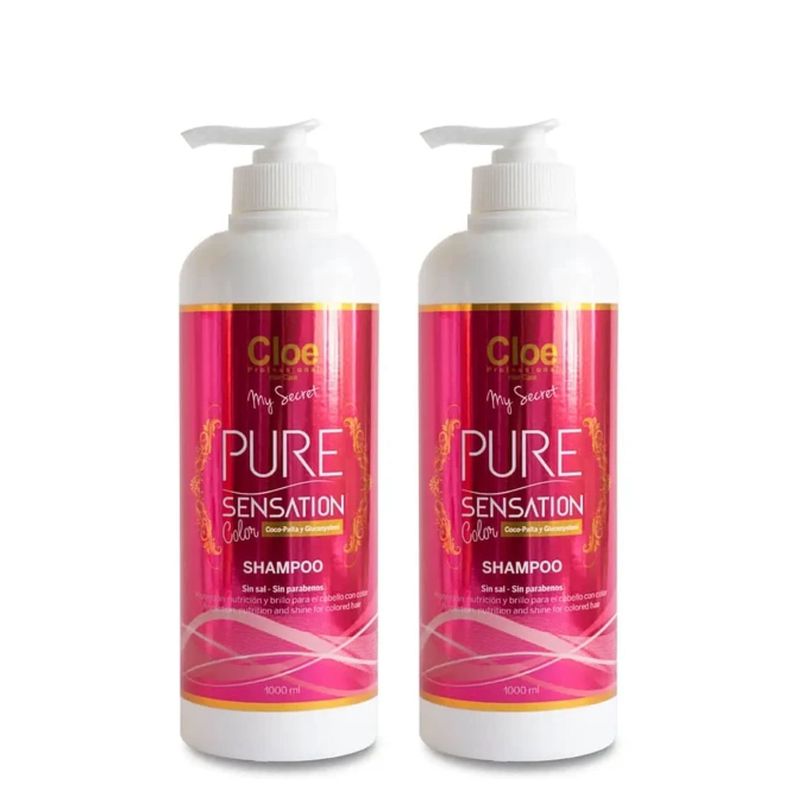 Set x2 Shampoo Pure Sensation Color Cloe 1000ml