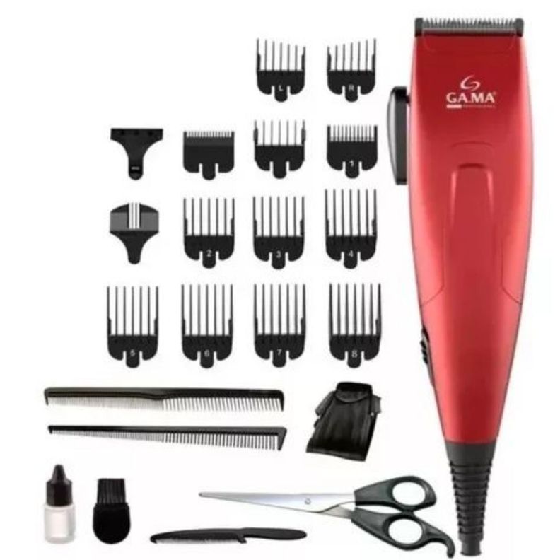 Maquina Corta Pelo Gama Clipper Gm562 24 Piezas Burdeo-0