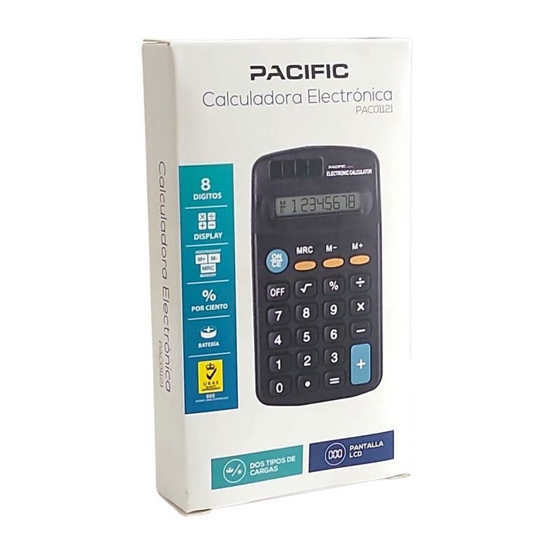 Calculadora Electrónica 8 dígitos Pac01121 Pacific-4