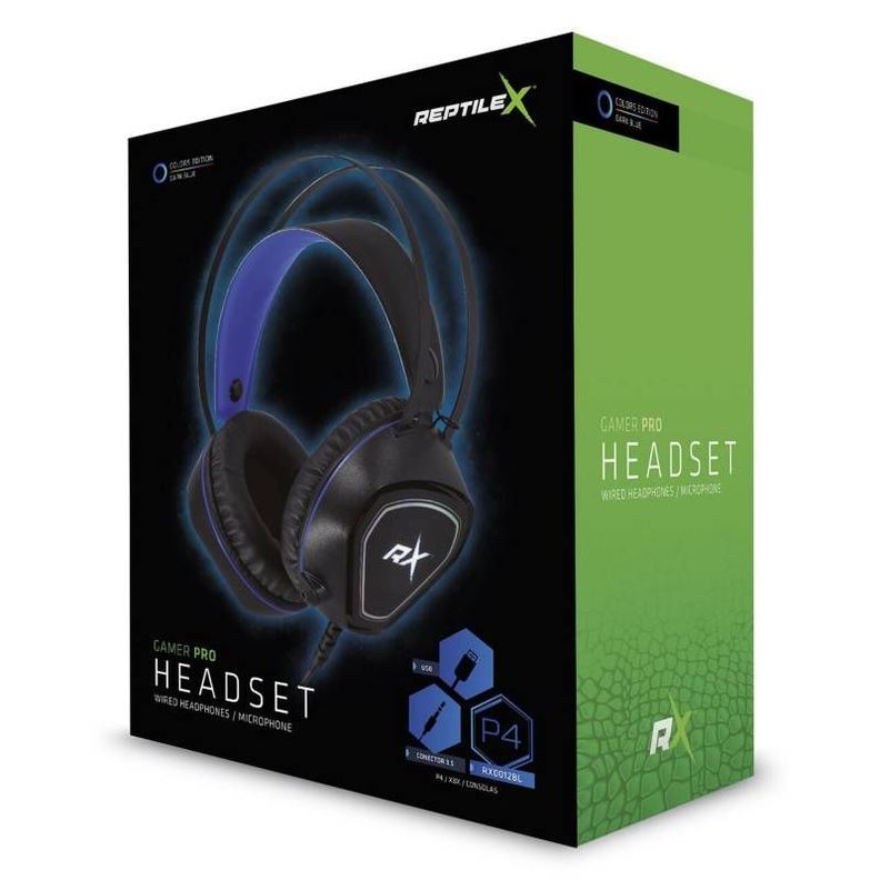 Audífonos Reptile X 12BL Gamer Pro Ps4 Pc Azul-1
