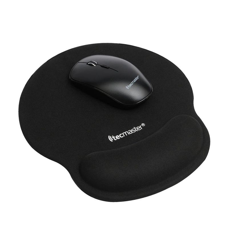Mousepad Gel Ergonómico TM-100557 Tecmaster Negro-1